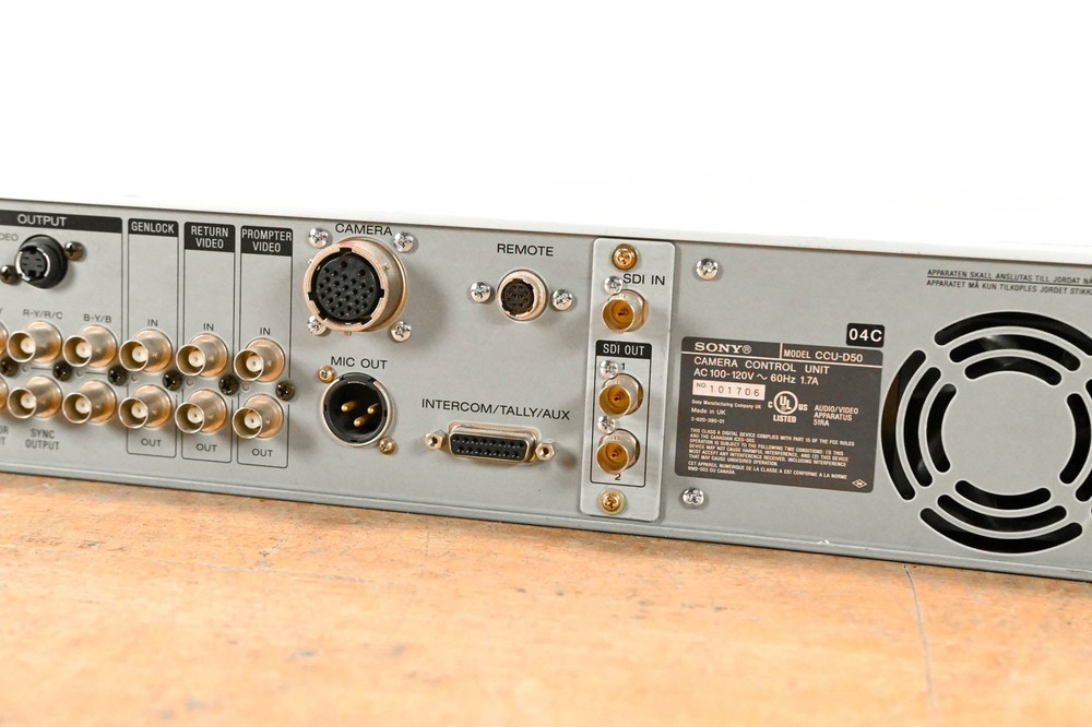 Sony CCU-D50 Camera Control Unit CG01Q70