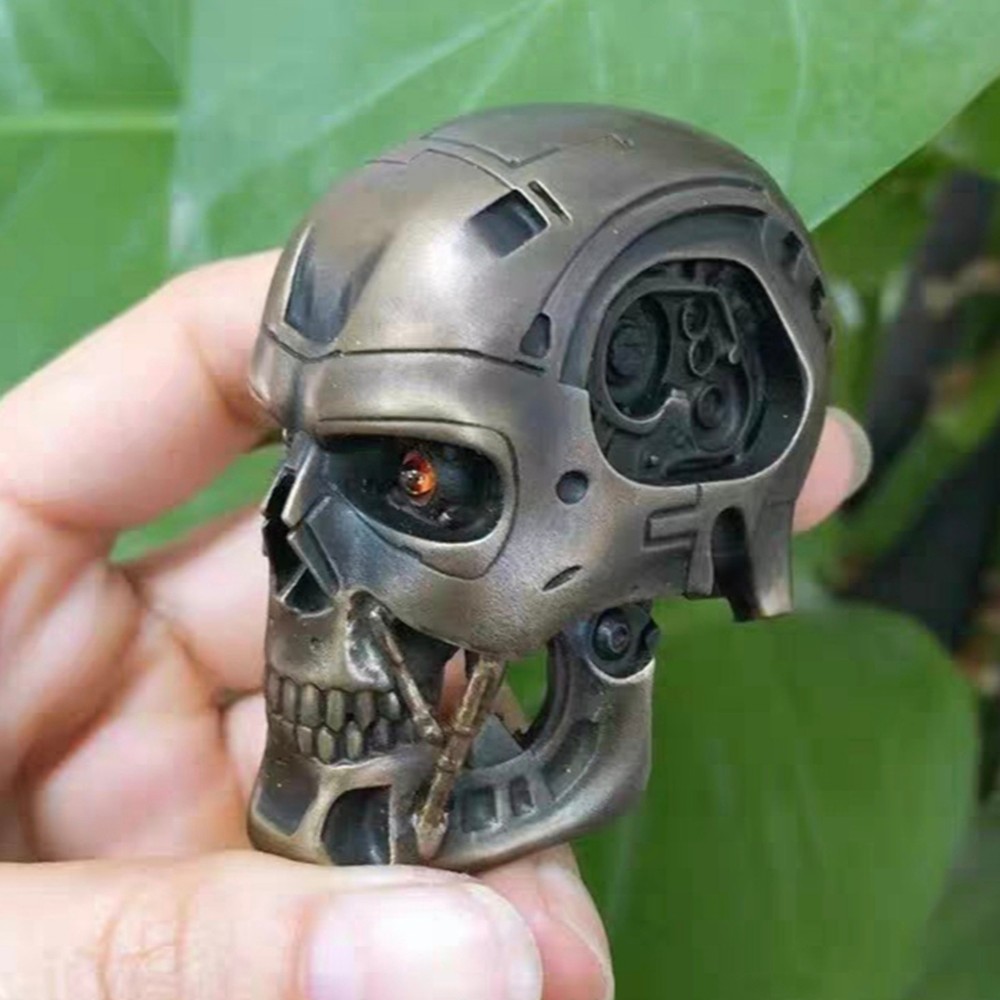 Bronze copper head TERMINATOR  ornament Solid Artistic