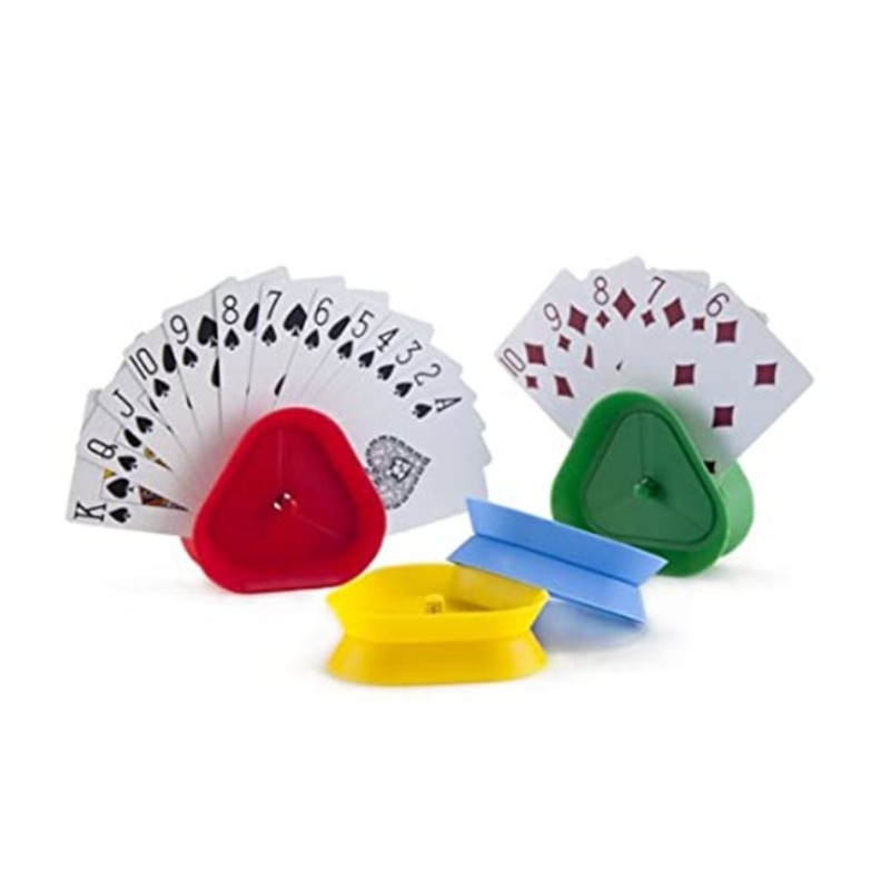Game Card Holder Triangular Hands Free Table Game for Seat Arrang