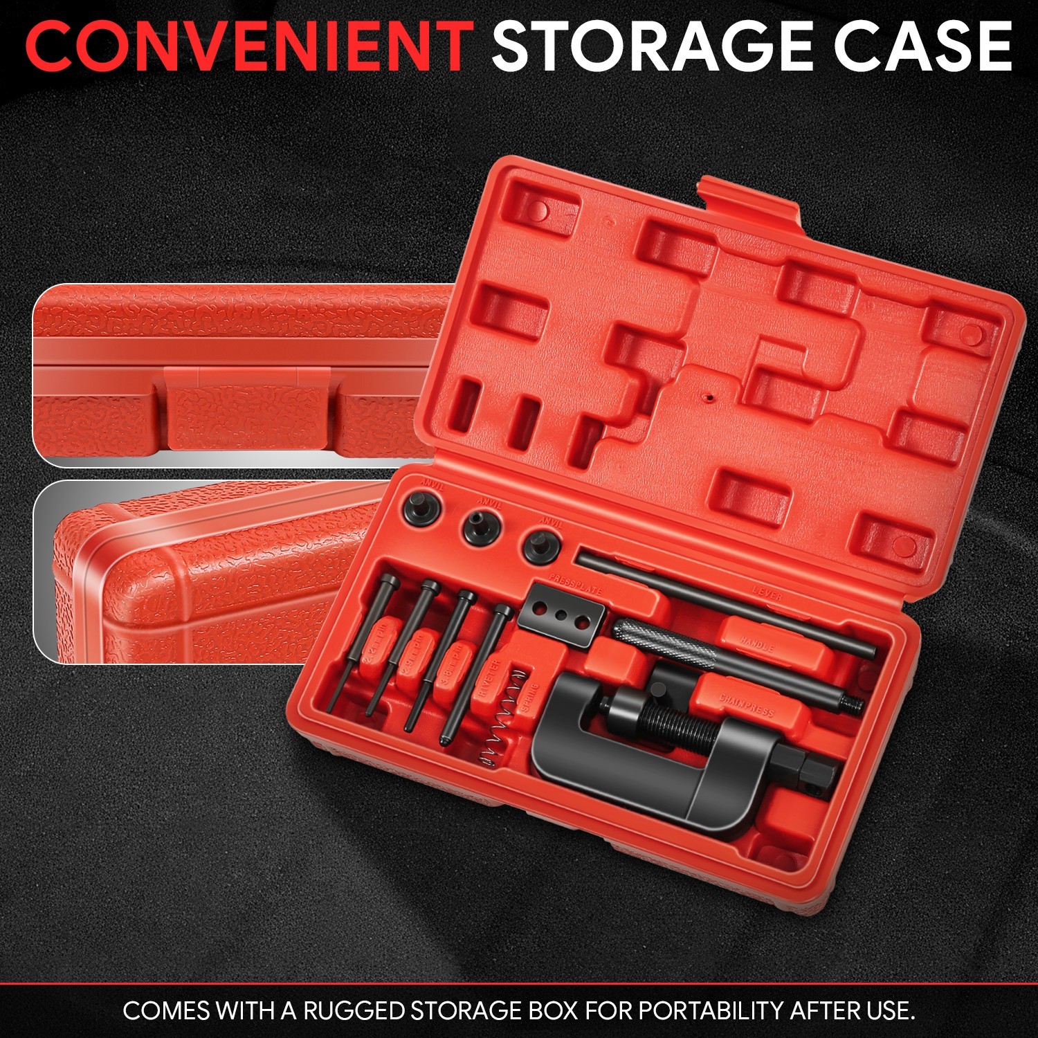 13Pcs Chain Cutter Rivet Tool Set for ATV Bike Motor Cam Drive