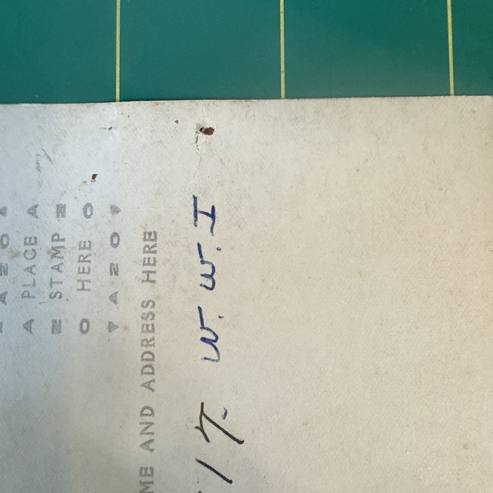 WW1 Photo Postcard Named RPPC