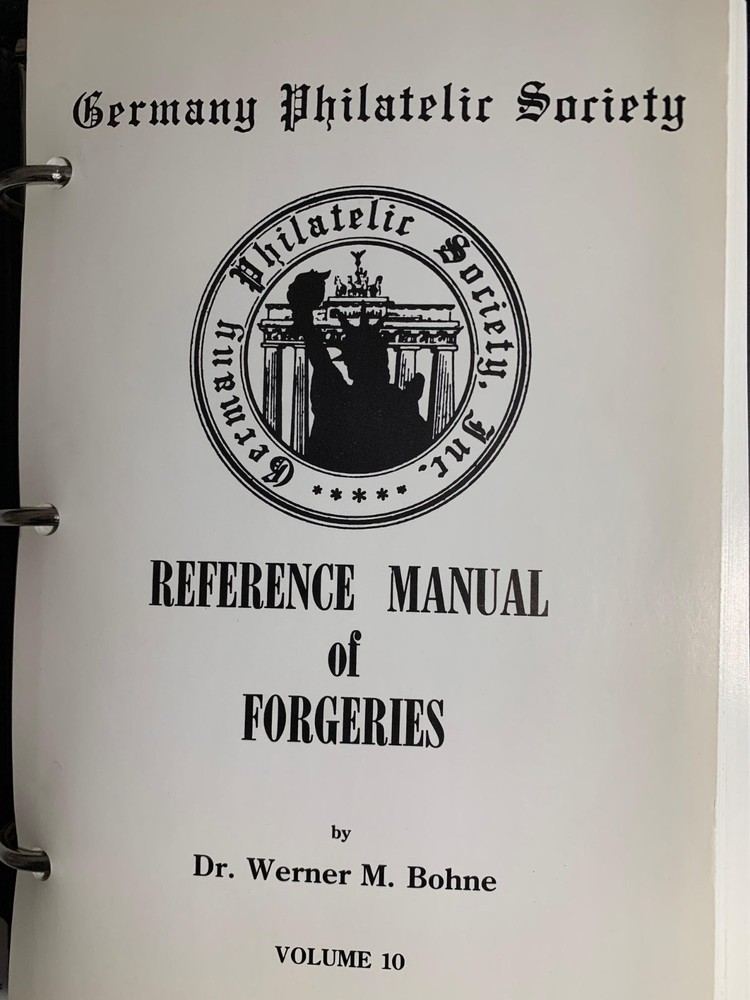 GPS Refernce Manual of (Germany) Forgeries - Dr Werner M Bohne - Vols 5 10