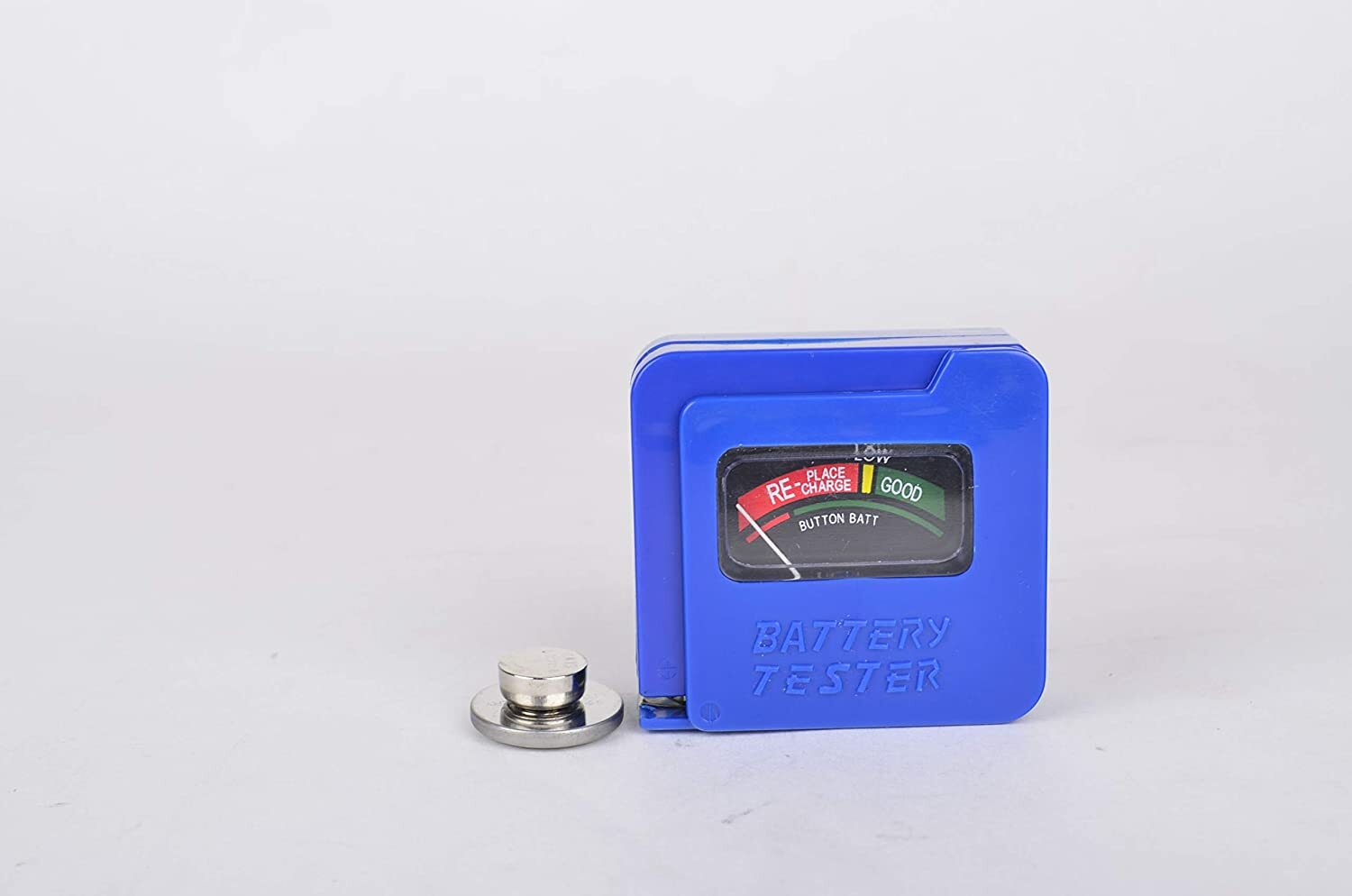 2X AA/AAA/C/D/9V/1.5V Universal Button Cell Battery Tester Checker Blue