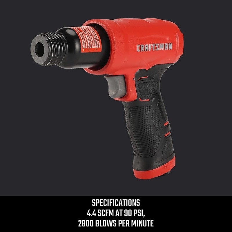 Air Hammer Pneumatic Tool 2800 BPM W/ Chisel Demolition Precision Control