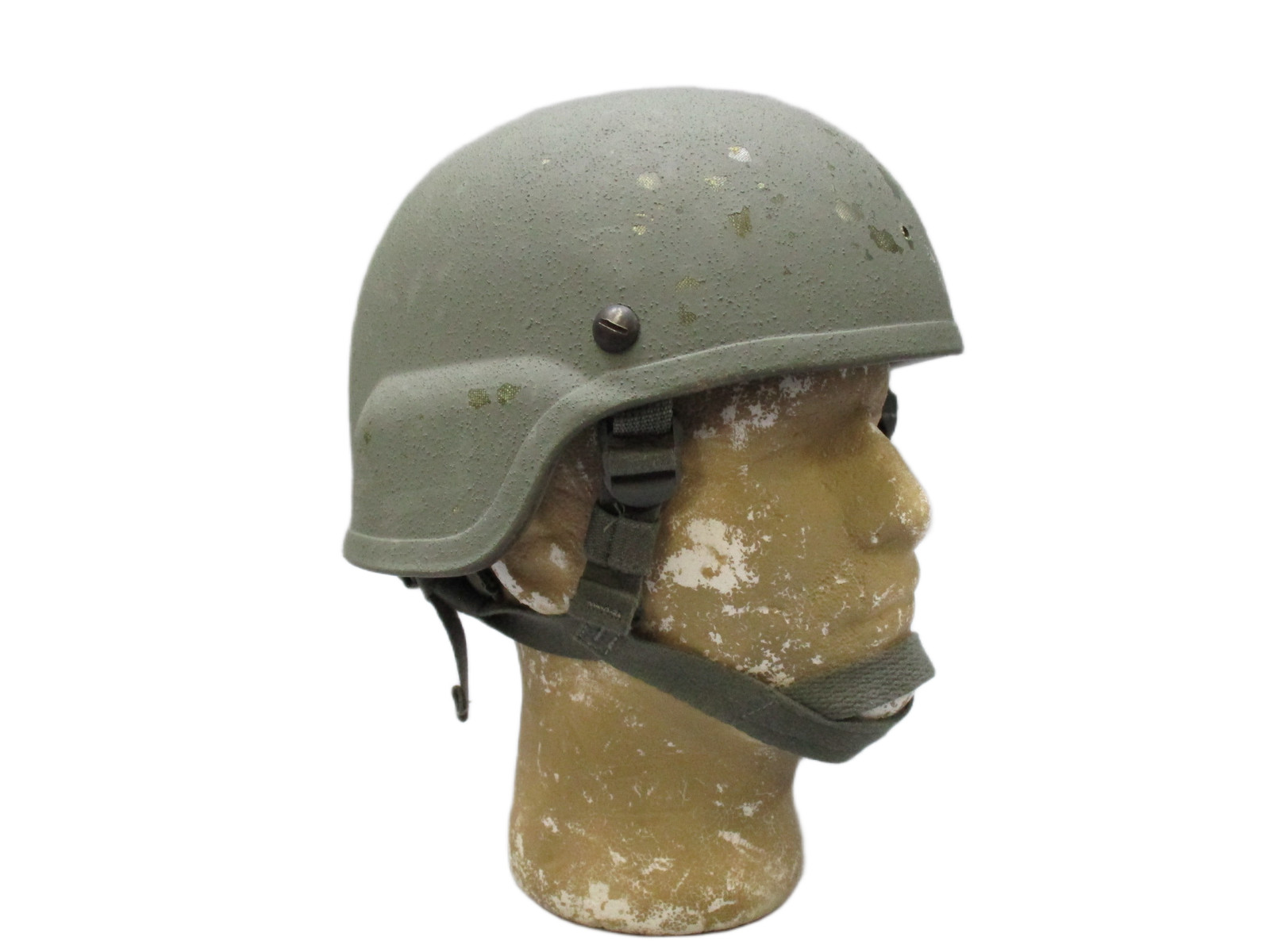 ACH Advanced Combat Helmet Size Medium Foliage Green w/ Pads Chinstrap Ballistic