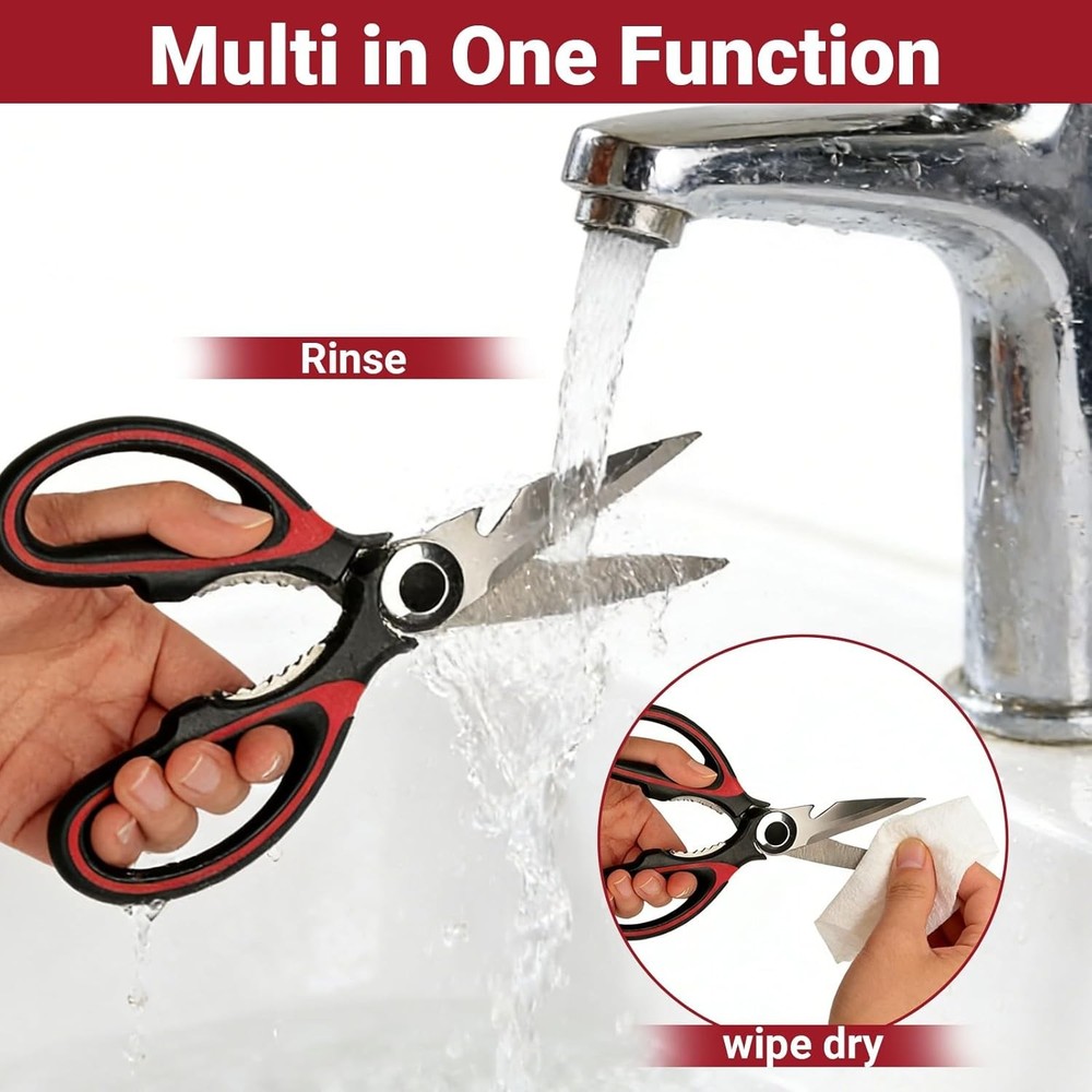 Stainless Steel Kitchen Scissors Set 2pk