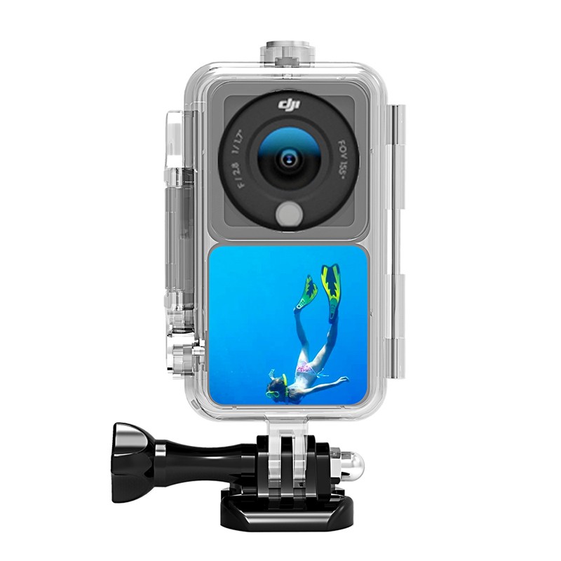Underwater 60M Protective Waterproof Diving Shell Case for DJI Action 2 Camera c