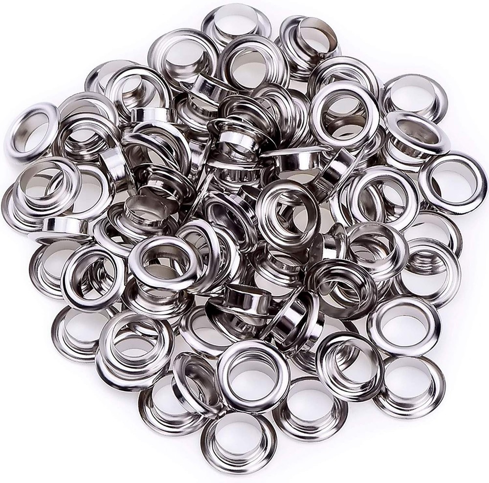 100 Sets Grommet Eyelets Tool Kit, Grommet Setting Tool and Eyelets with Sett...