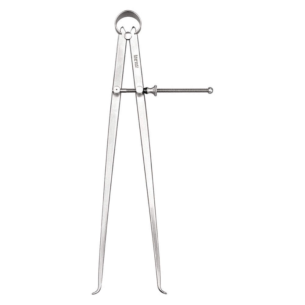 STARRETT 73A-12 Inside Spring Caliper,12 In,Solid 2ZUZ6