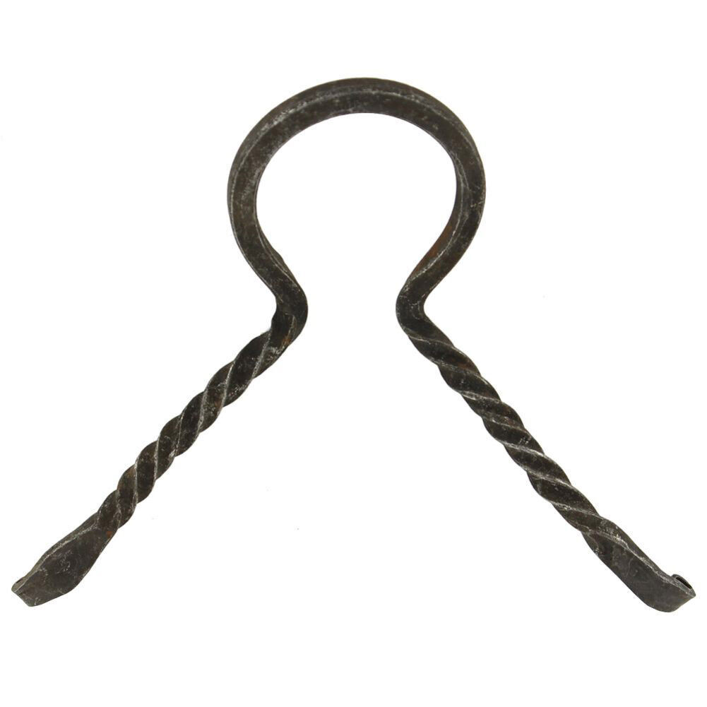 Medieval Hand Forged Twisted Iron Viking Drinking Horns Stand Cup Rack Holder