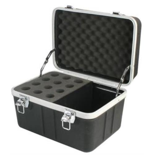 NEW 12 Microphone Carrying Case.Mic Instrument Storage Portable Flight Box.sm58
