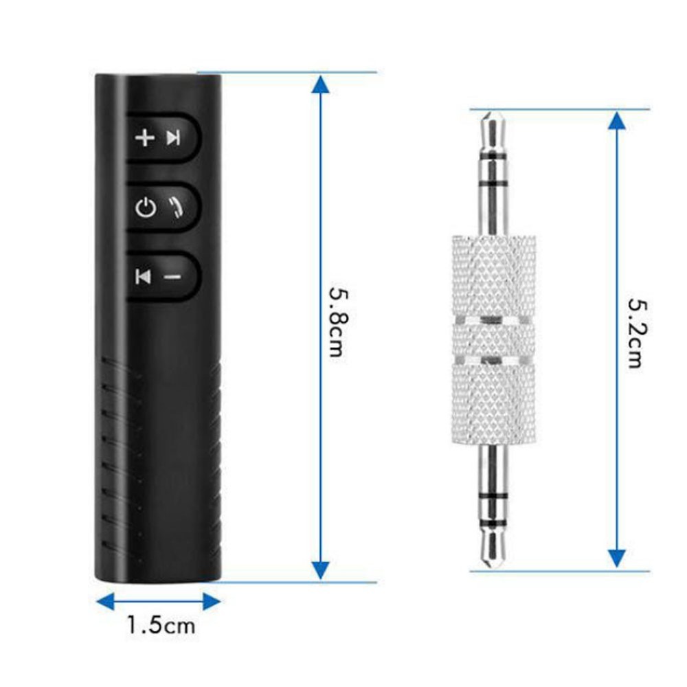 3.5mm Wireless Bluetooth Receiver AUX Audio Stereo Music Hands Free Car Adapter