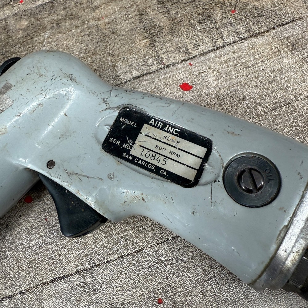 Air Inc Pneumatic Drill Untested Part No 10845