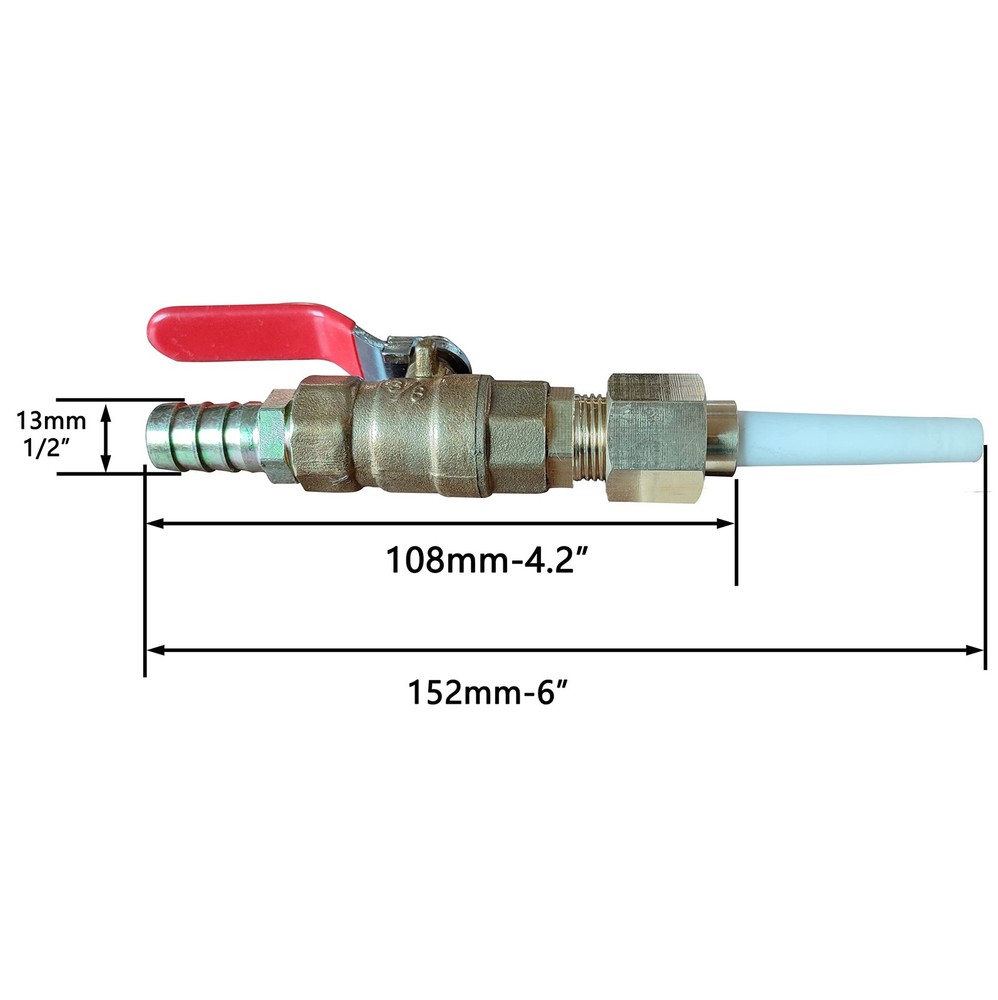 Ceramic Sandblasting Assembly: Nozzle Tip (1/8" ID), Bracket, Brass Ball Valv...