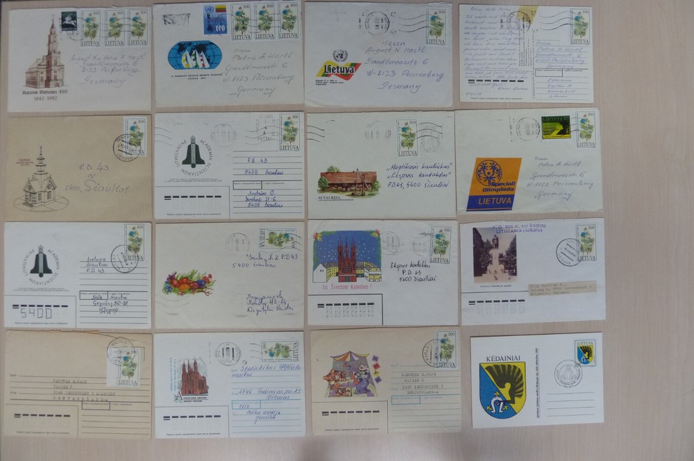 LITHUANIA 1991/1996, 129 COVERS & FDC