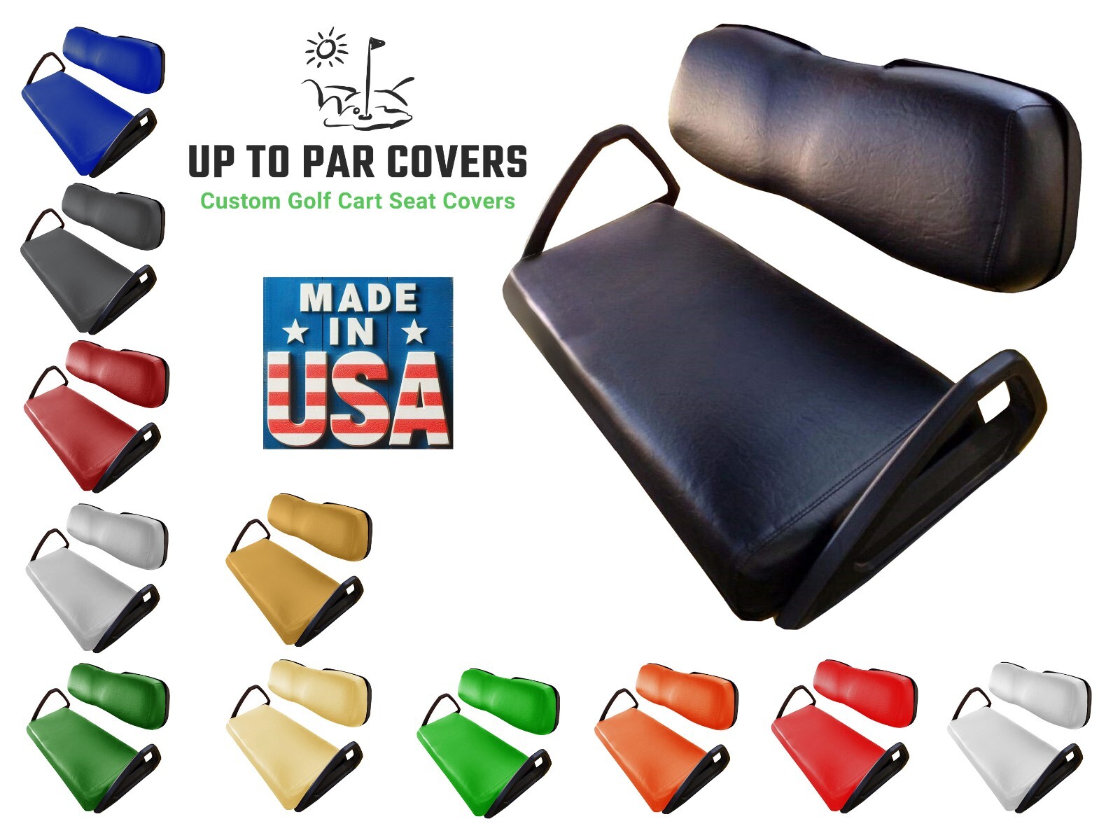 Club Car DS Golf Cart Replacement Seat Cover Set