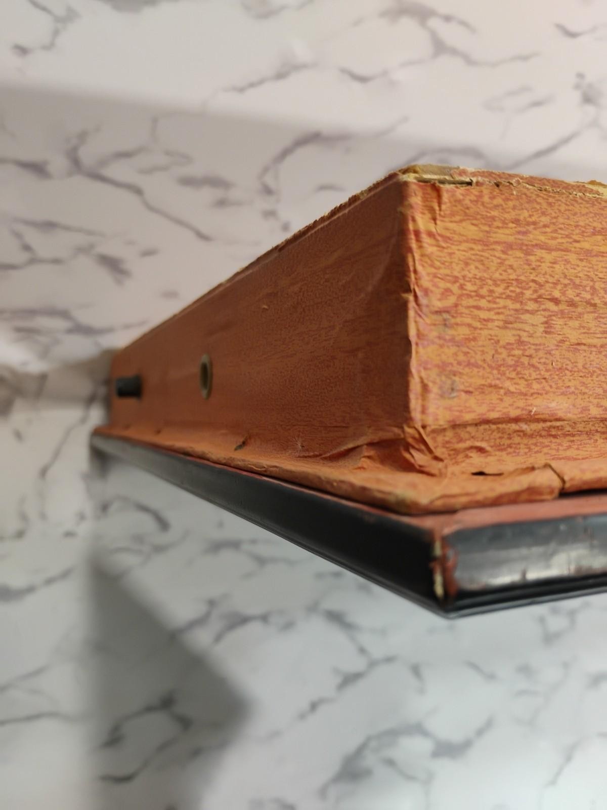 Mcm Niagara Waterfall River Stream Picture Wood Frame Vtg Won't Light Up