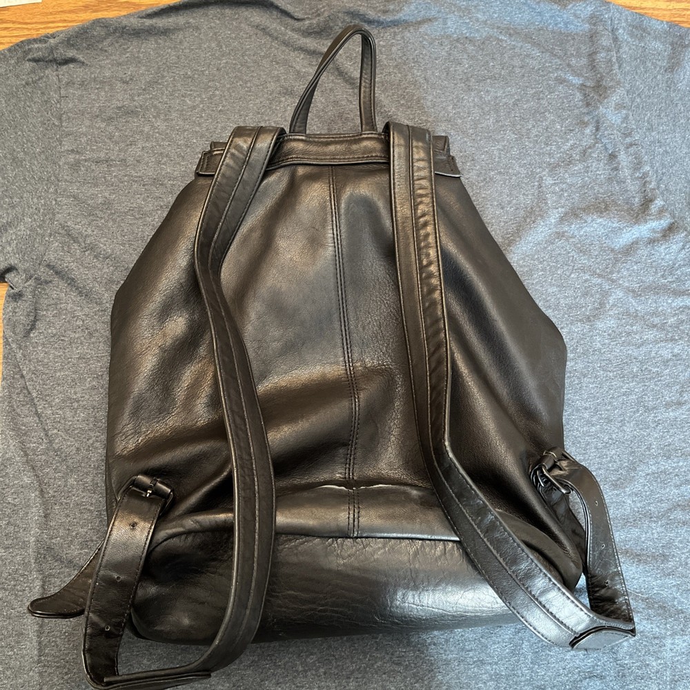 Backpack bag leather double strap