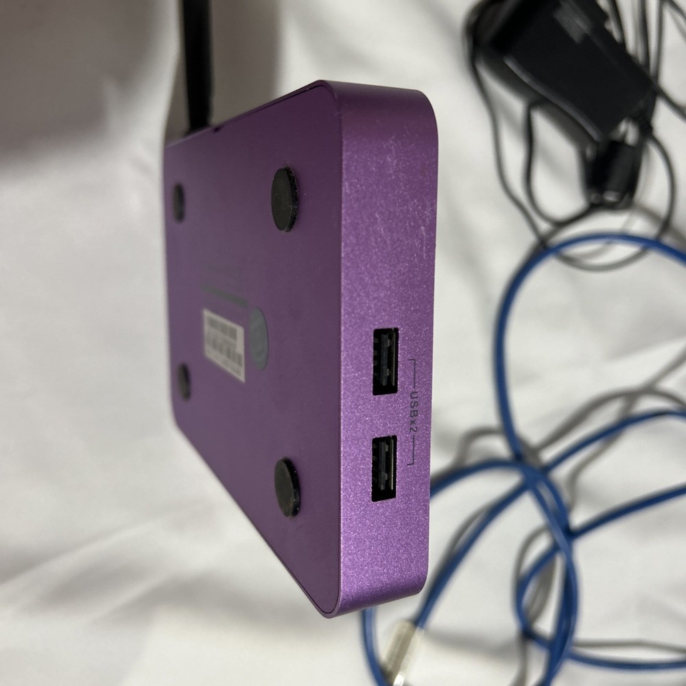 Purple Smart TV Streaming Device The Magic Box Used