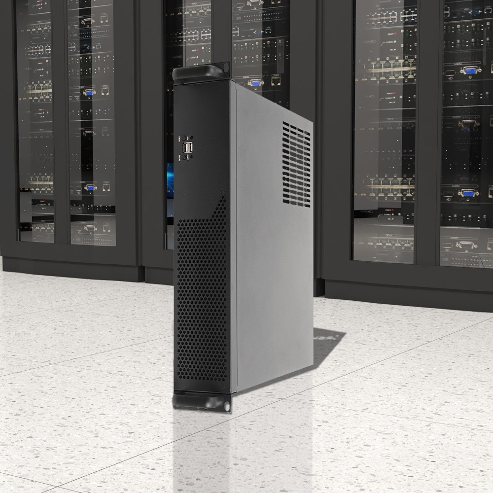 Server Case 2U Server Chassis with 3X3.5 HDDRack Mount PC Case for Network