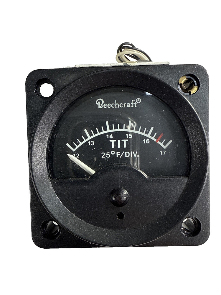 Beechcraft TIT Indicator Gauge 45909 Alcor Mixture Indicator