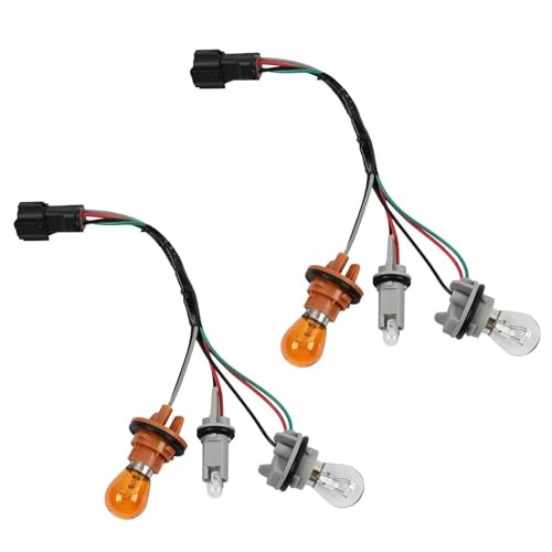 2Set Socket & Wire with Bulbs Tail Light Harness Assembly Compatible with Kia