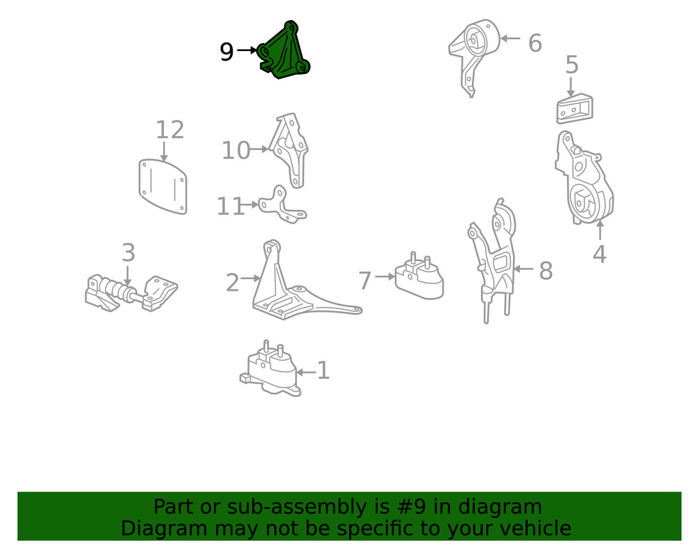 Genuine GM Trans Mount Bracket 22633010