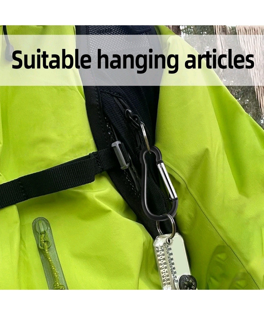 30 Pcs 2" Carabiner Bulk Spring Snap Hooks Bulk Aluminum Alloy Clip Multi Color.