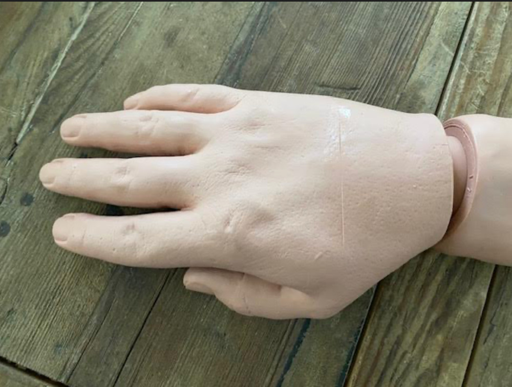 Rubber hand and arm