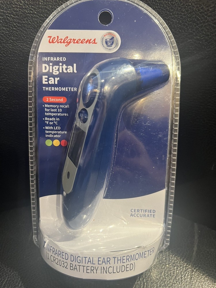 Infrared Digital Ear Thermometer, With LED Temperature Indicator New