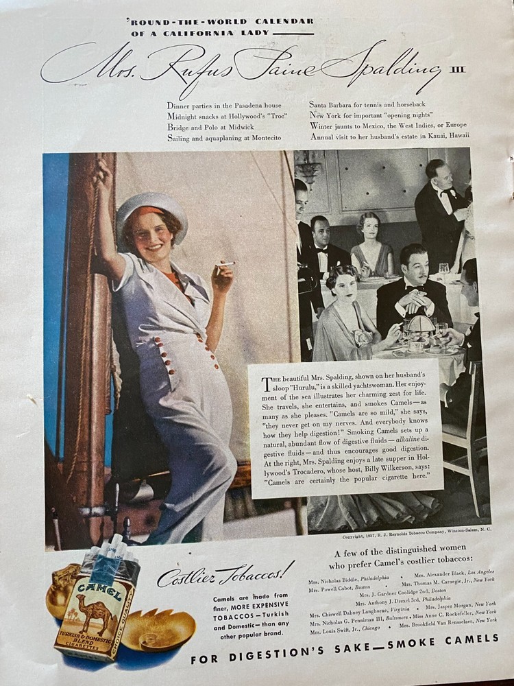 Camel Cigarettes, Full Page Vintage Print Ad