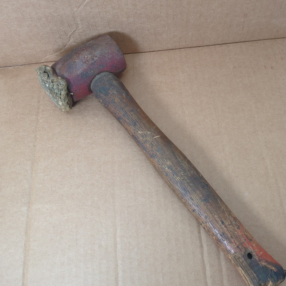 Vintage Chicago Rawhide Rawhide Mallet Hammer 1 Soft Face Insert