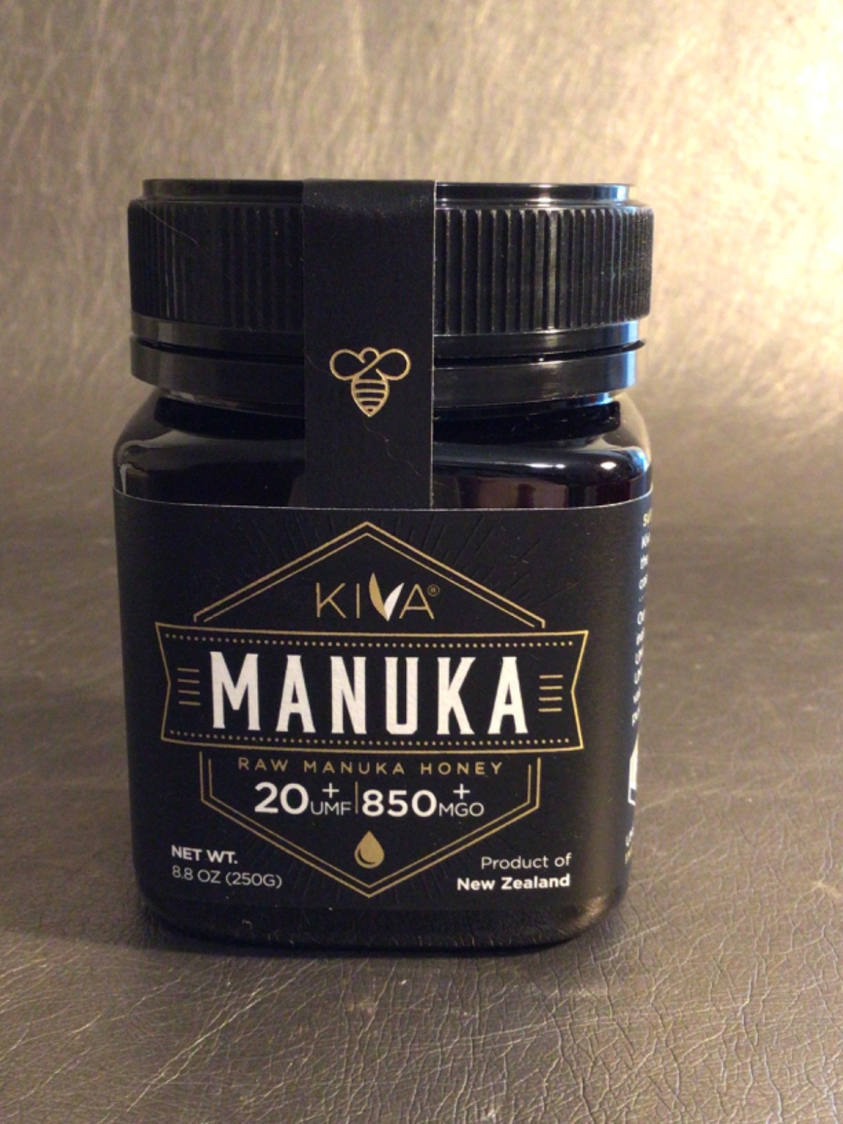 Manuka Honey KIVA Raw New Zealand 20+ UMF / 850+ MGO ~ 8.8 OZ Jar ~ BB 4/28