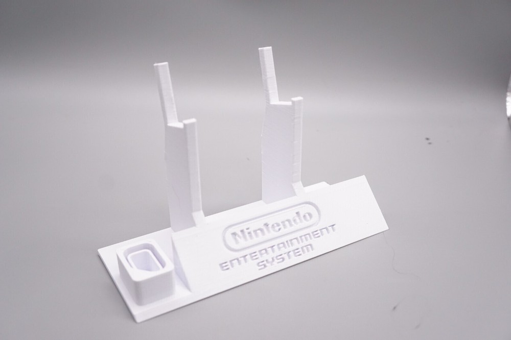Controller Holder Display for NES Nintendo Entertainment Sys Controllers *White*