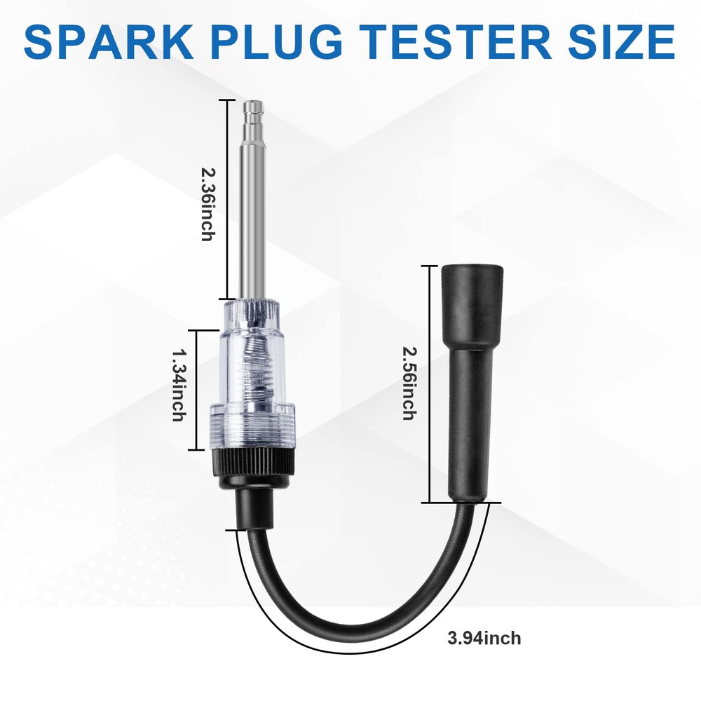 2PCS Inline Spark Plug Testers, Small Armature Diagnostic Detector Tool for Car