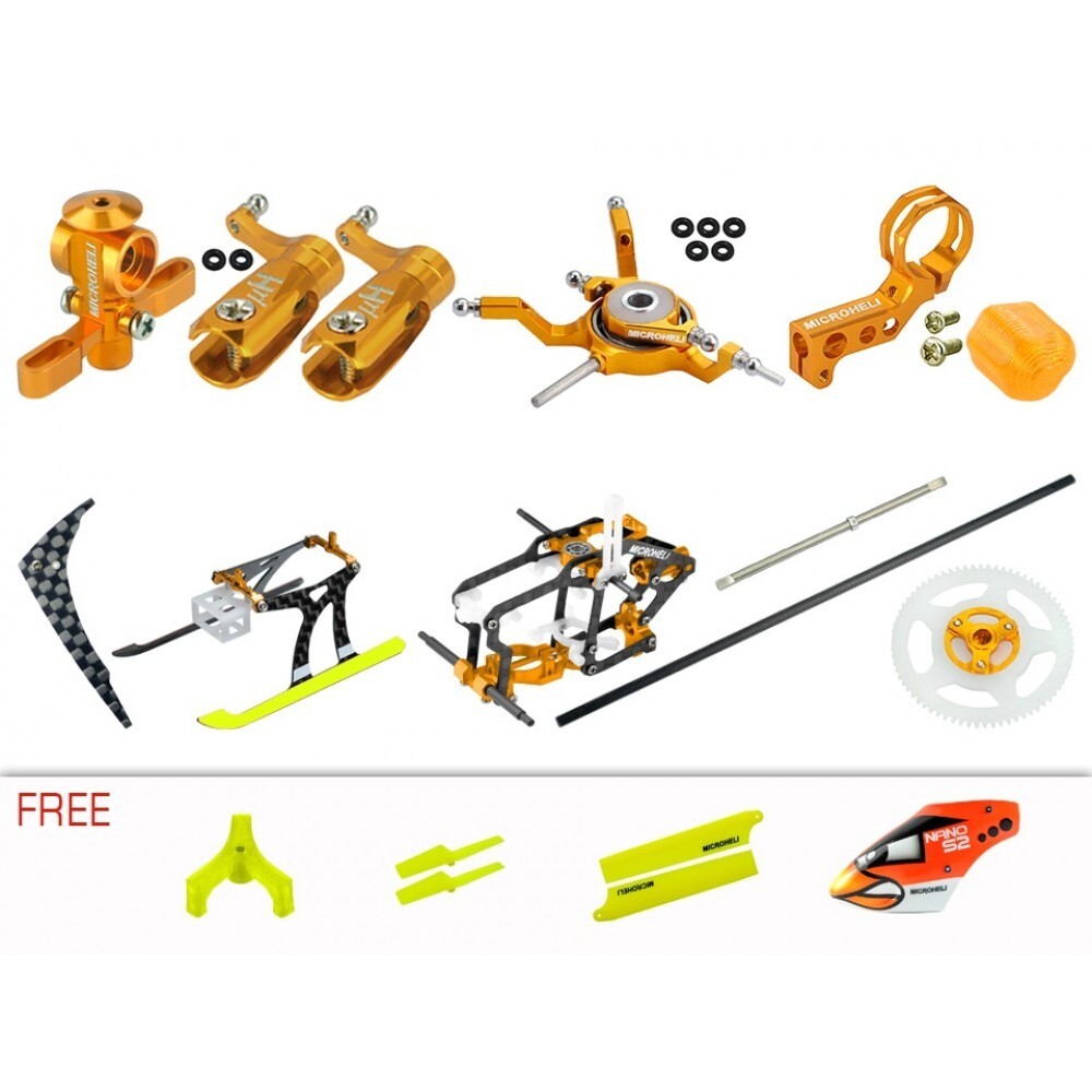 Microheli CNC Performance Package (GOLD) - BLADE NANO S2 / S3