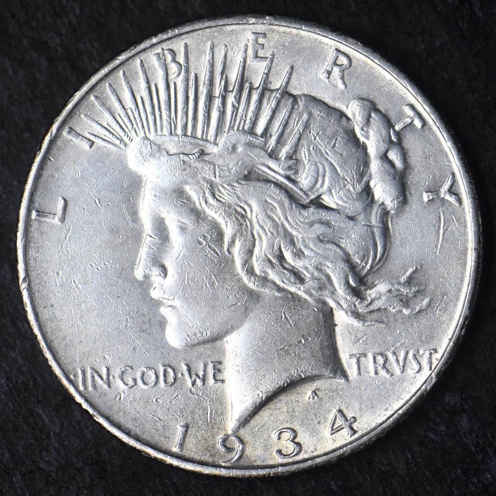 1934-D "High Grade" Peace Silver Dollar $1- COINGIANTS -