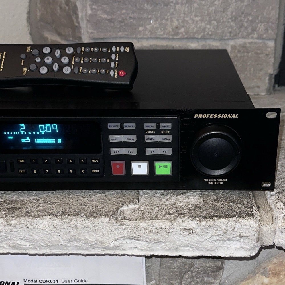 Mint Working Marantz CDR631/U1B CD Recorder Player + OEM Remote Manual Rack Unit