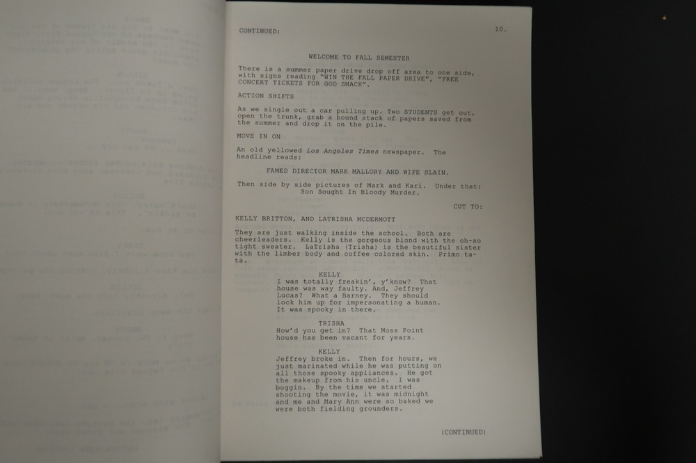 Dead Above Ground Screenplay Original TV Script Stephen J. Cannell Studios 2000