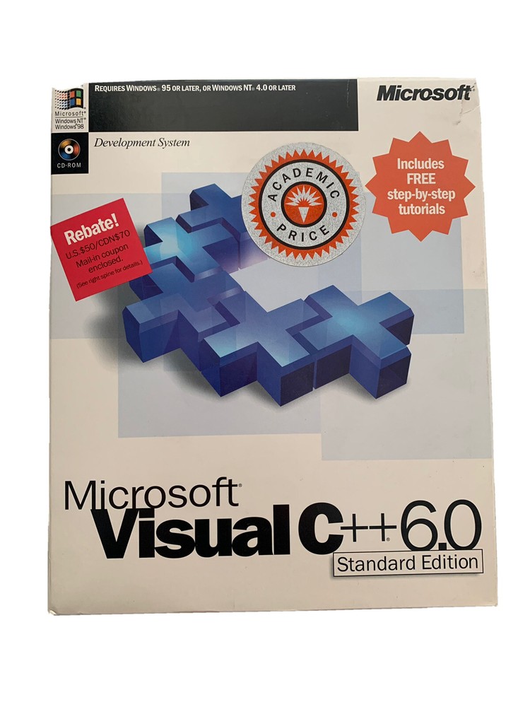 Microsoft Visual C ++ 6.0 + MSDN Library Visual Studios Windows NT 98