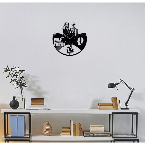 Vinyl Clock Pulp Fiction Wall Clock Unique Art Vinyl Record Wall Clock 613