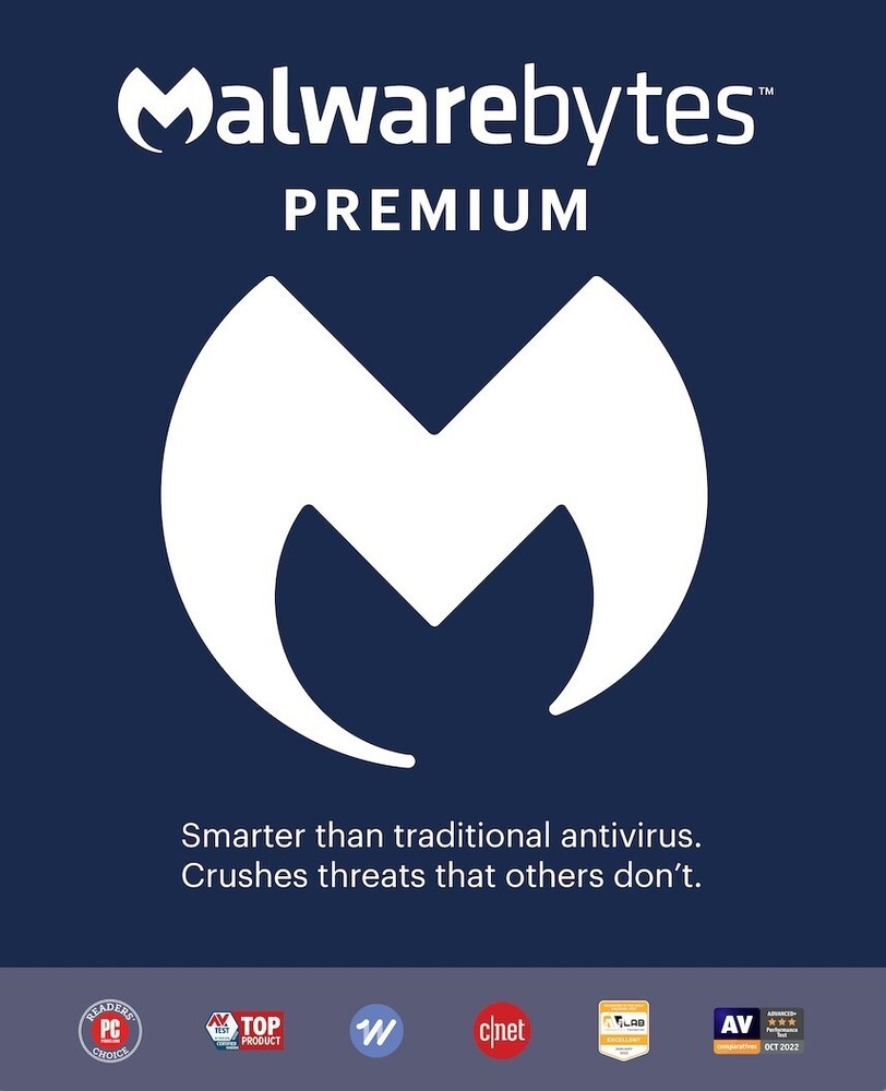 MALWAREBYTES PREMIUM 2024 - 5 DEVICE - Windows, Mac, Android, iOS - Same Day key