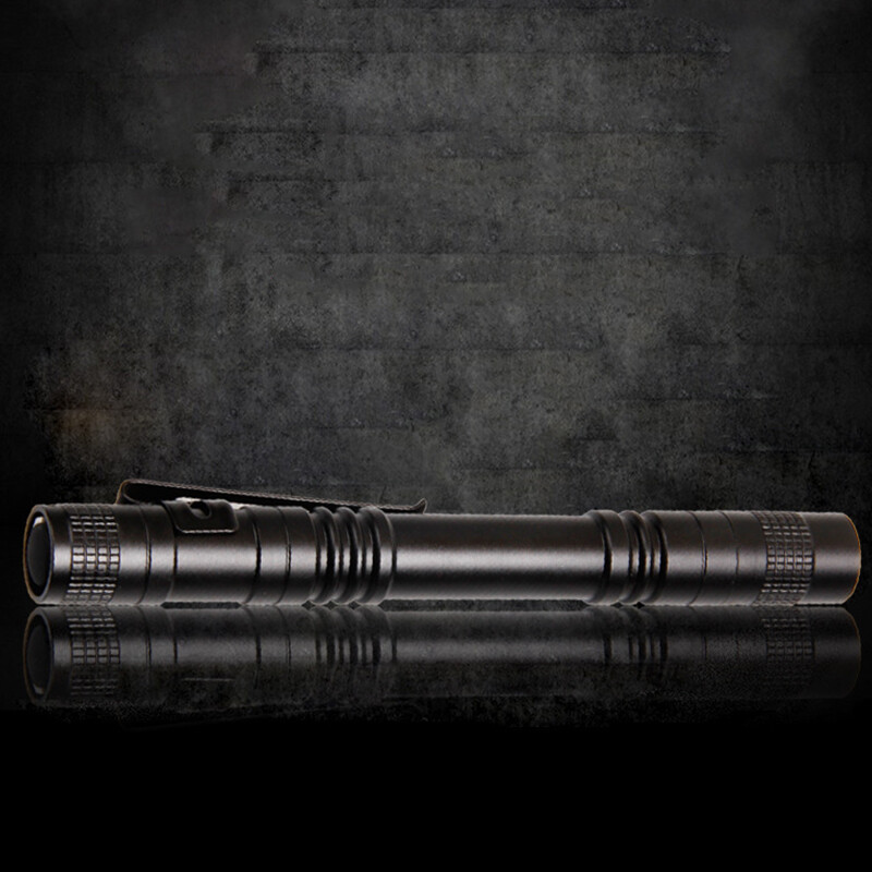 TACTICAL FLASHLIGHT SMALL LED Torch Light Mini Pen Super Bright TINY Penlight ✔