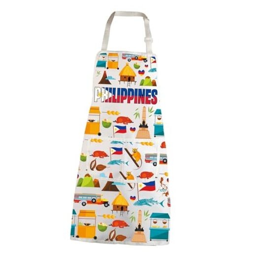 Philippines Chef Apron - Travel Cook Gift BBQ Kitchen Apron Philippines Ap