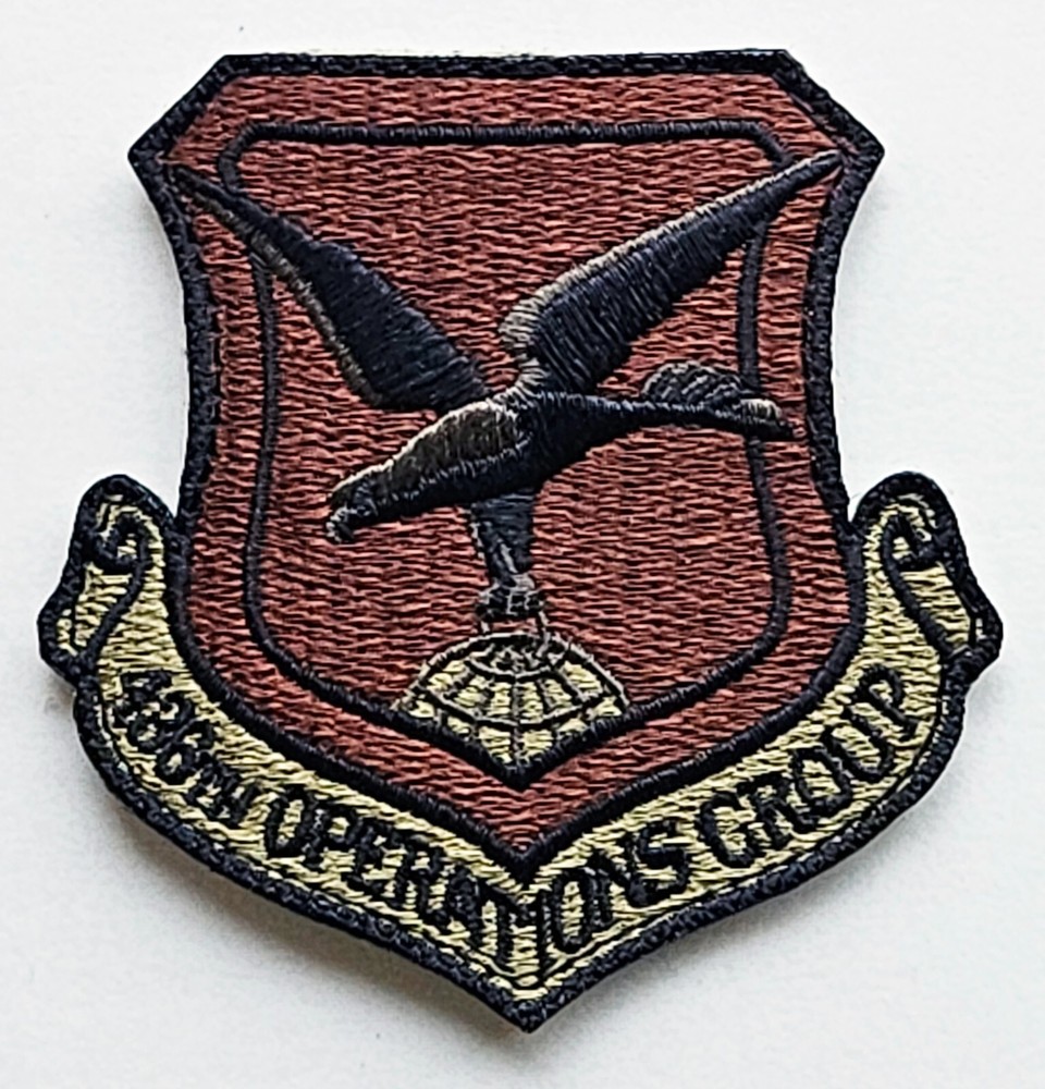 Air Force 436th Operations Group Spice Brown Hook Back Patch
