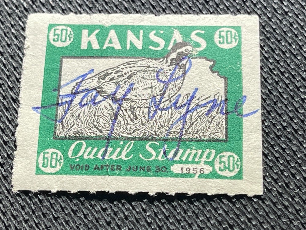 1956 Kansas Quail Stamp Used