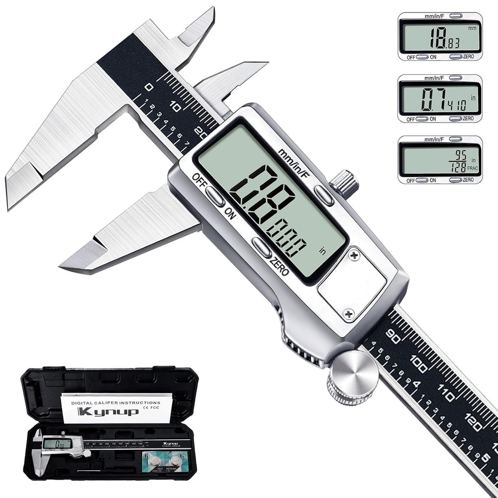Digital Caliper, Caliper Measuring Tool, Micrometer Dial Vernier Caliper Digi...