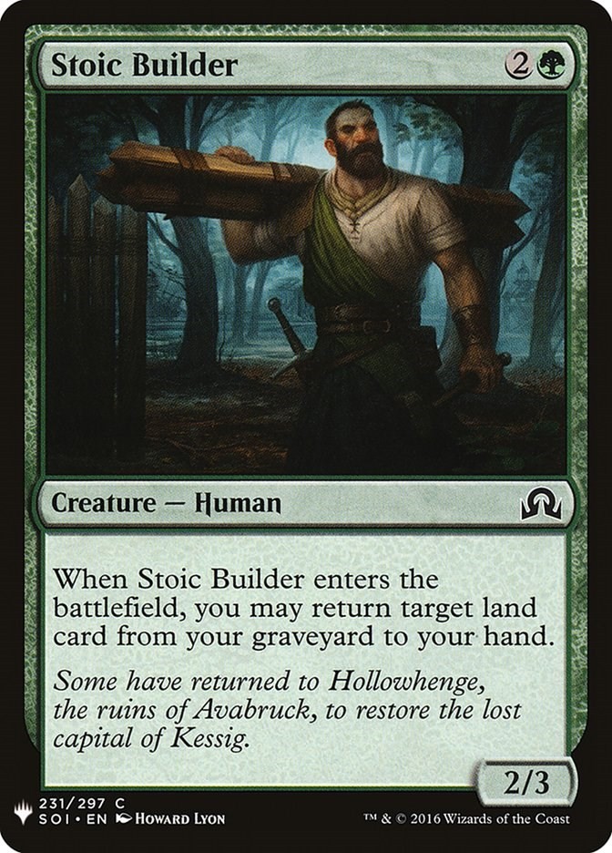 Stoic Builder The List Reprints 231 MTG LP
