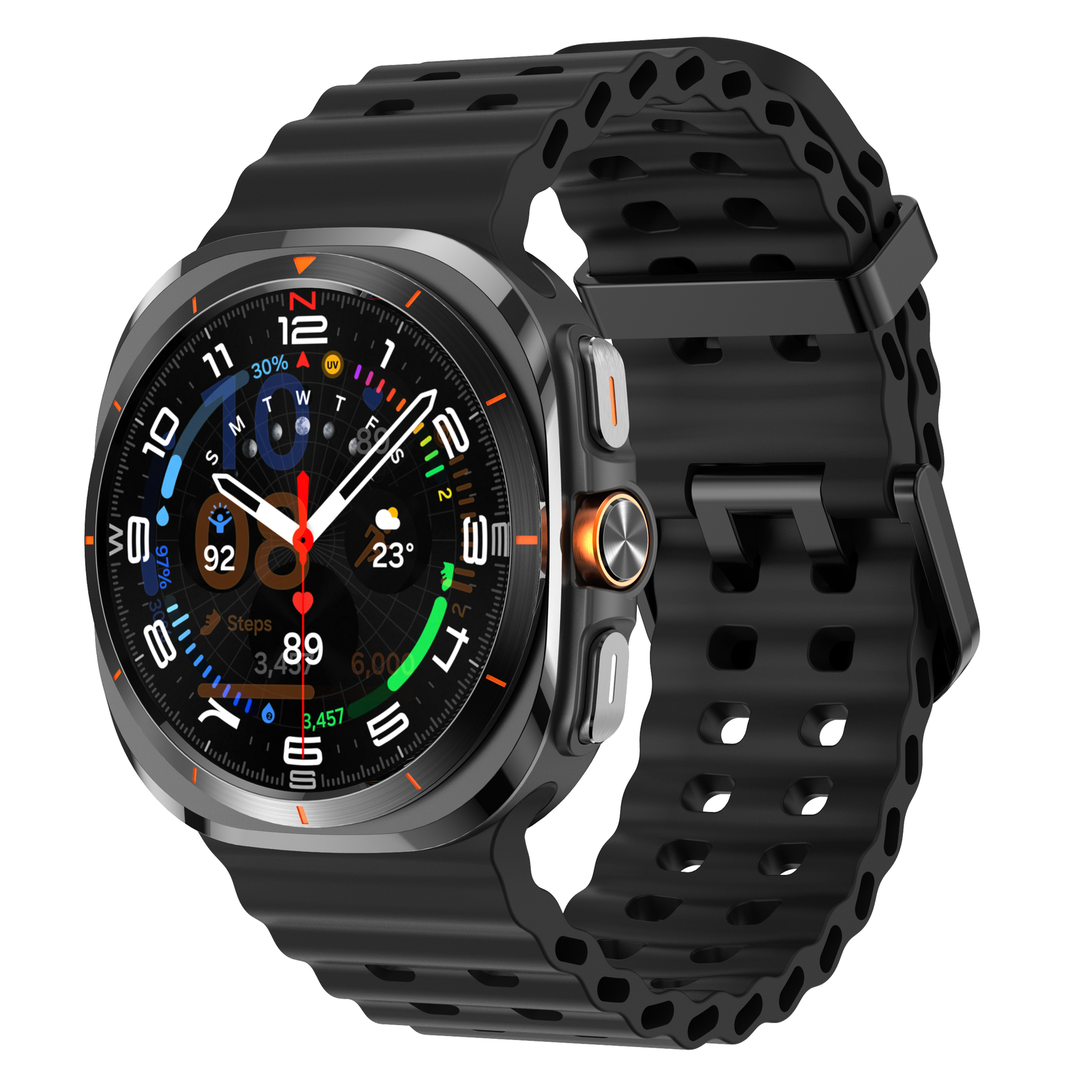NEW Sport Soft Silicone Band for Samsung Galaxy Watch 7 Ultra 47mm NO Gaps Strap