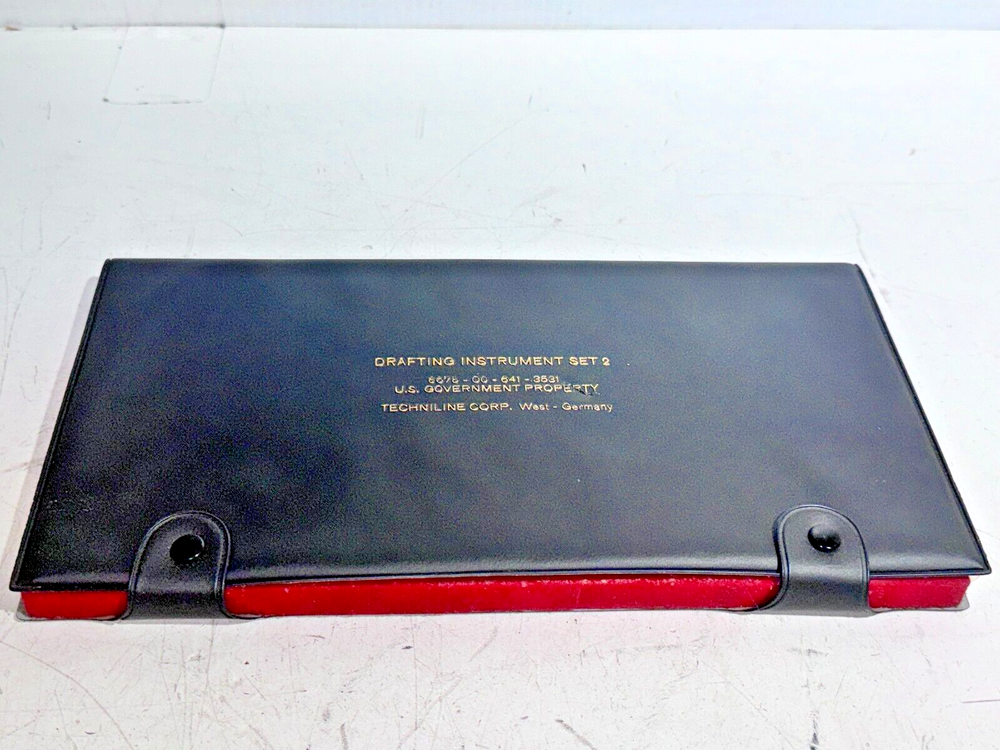 Drafting Instrument Set 2 6675-00-641-3531 Techniline Corp. West Germany
